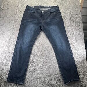 MBX Jeans Mens 40x32 Blue Cotton Denim Straight Workwear Faded Stretch Travel